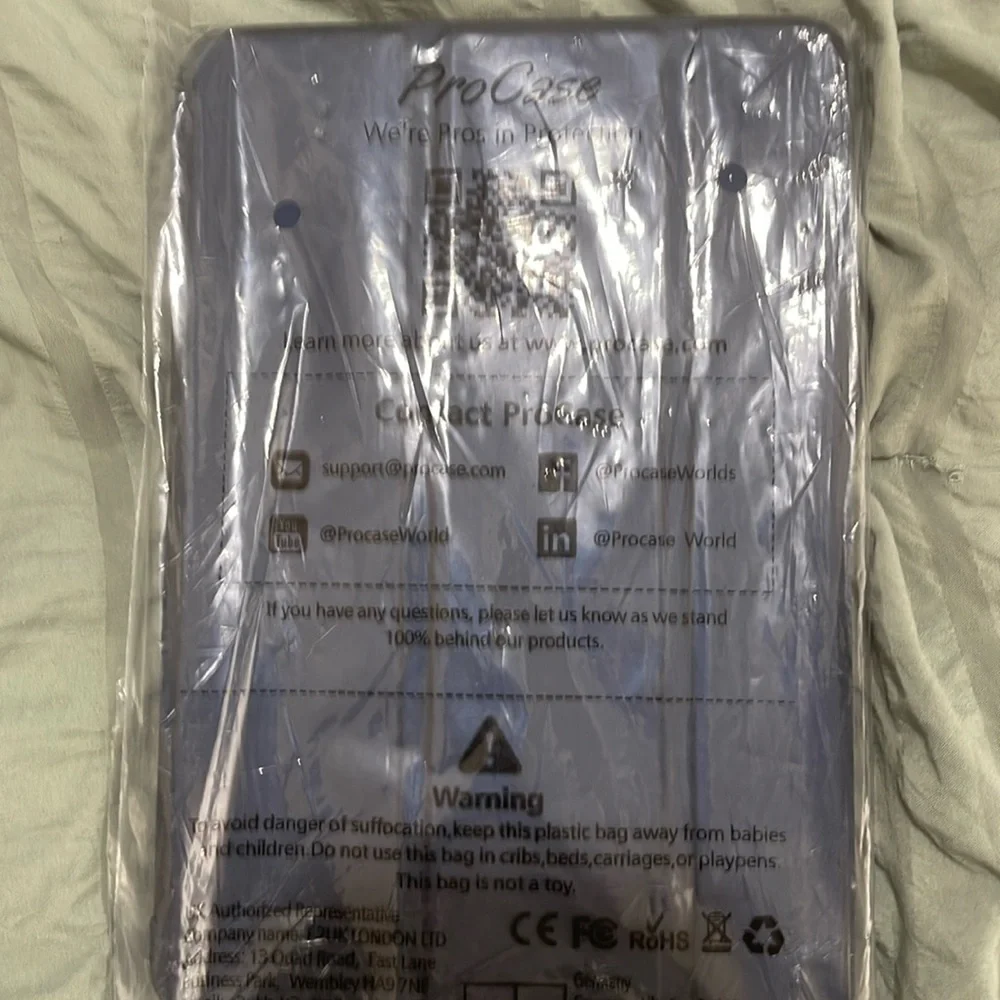 New, factory sealed navy pro case for iPad mini not used or opened